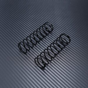 MYB0145-1025 Muelles del amortiguador trasero negros 80mm 10.25 para Mayako MX8 (-22).